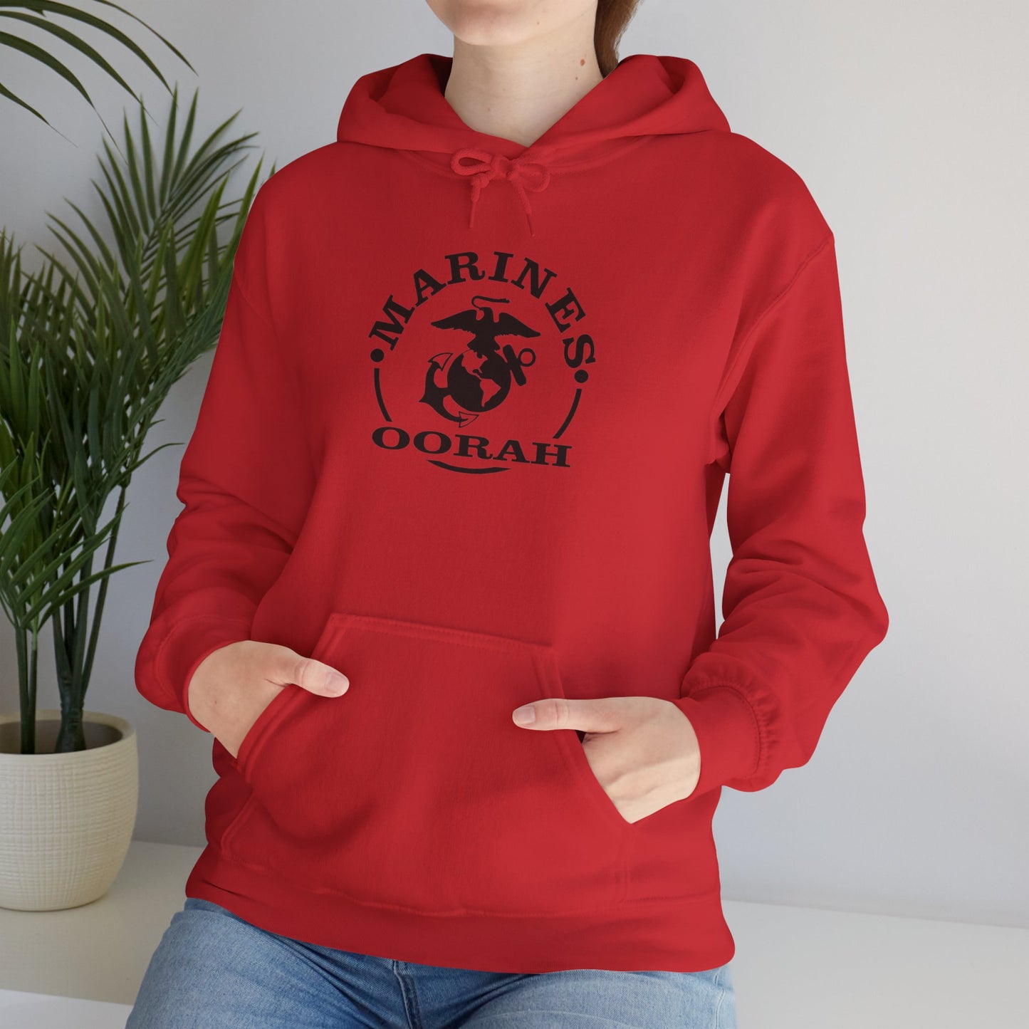 Marines Oorah Hoodie, Heavy Blend™ Hooded Sweatshirt