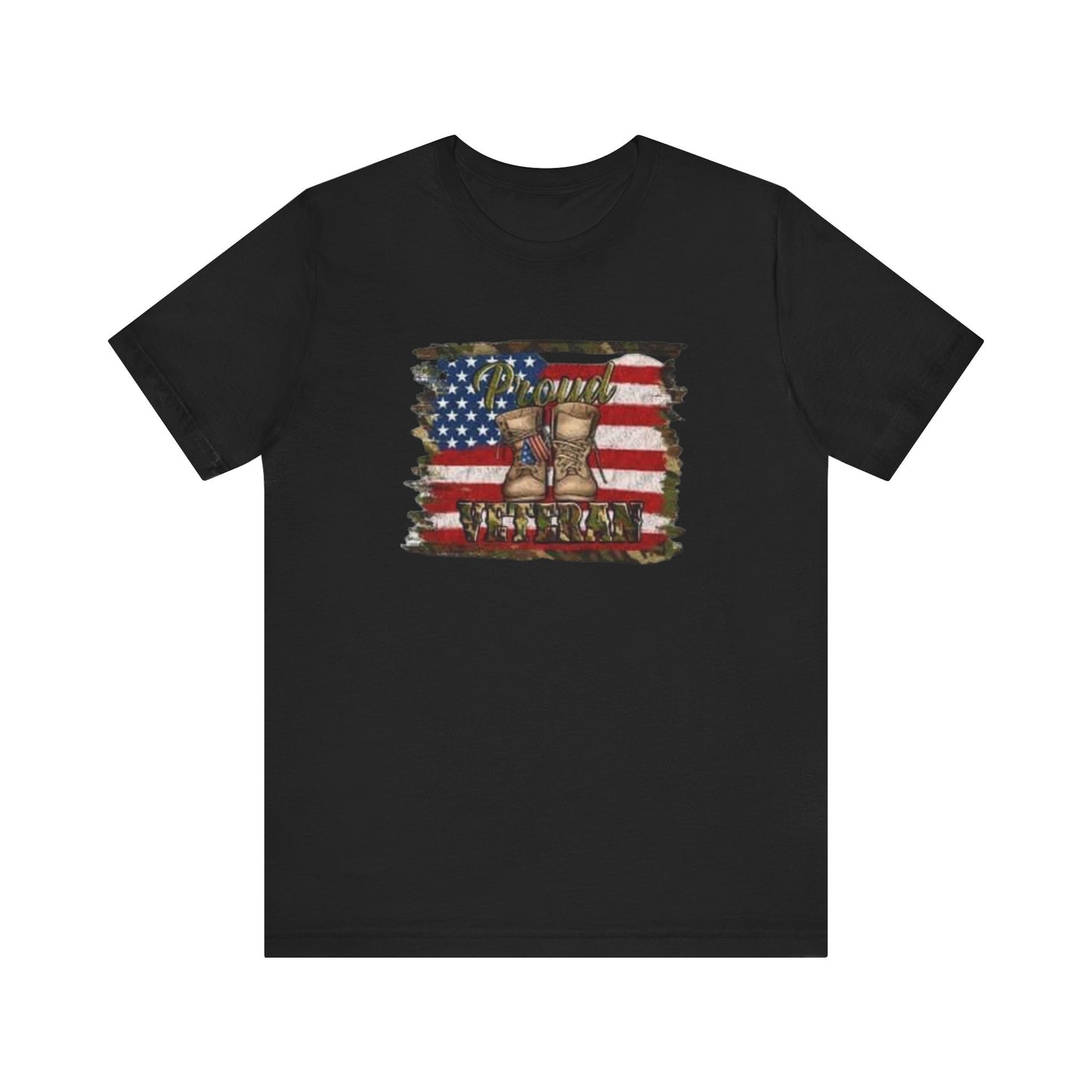 Proud Veteran, Jersey Short Sleeve Tee