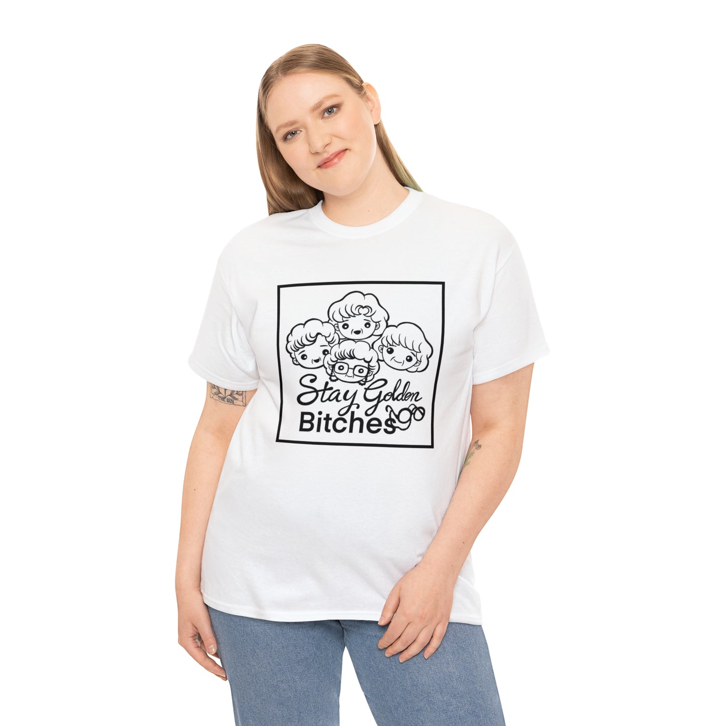 Stay Golden Bitches Unisex Heavy Cotton Tee