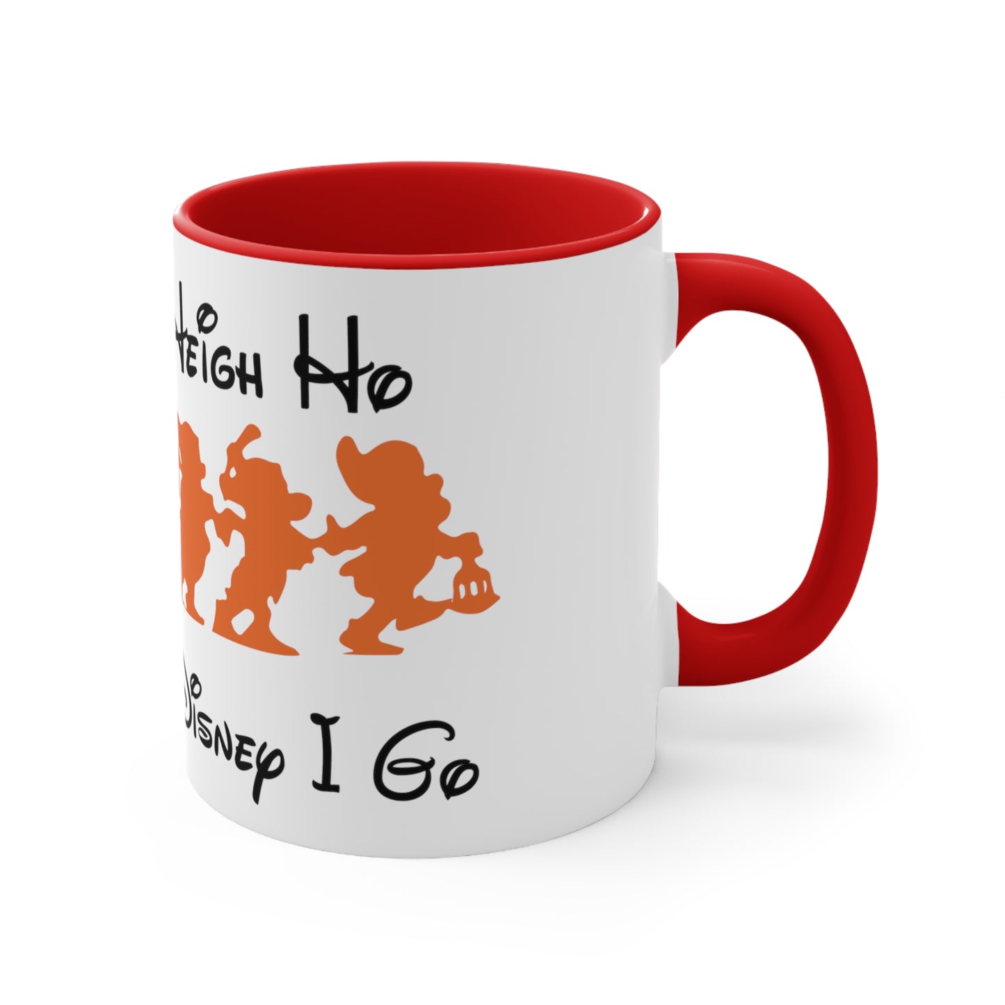 Heigh Ho, Heigh Ho, It's Off To Disney I Go, Accent Coffee Mug, 11oz