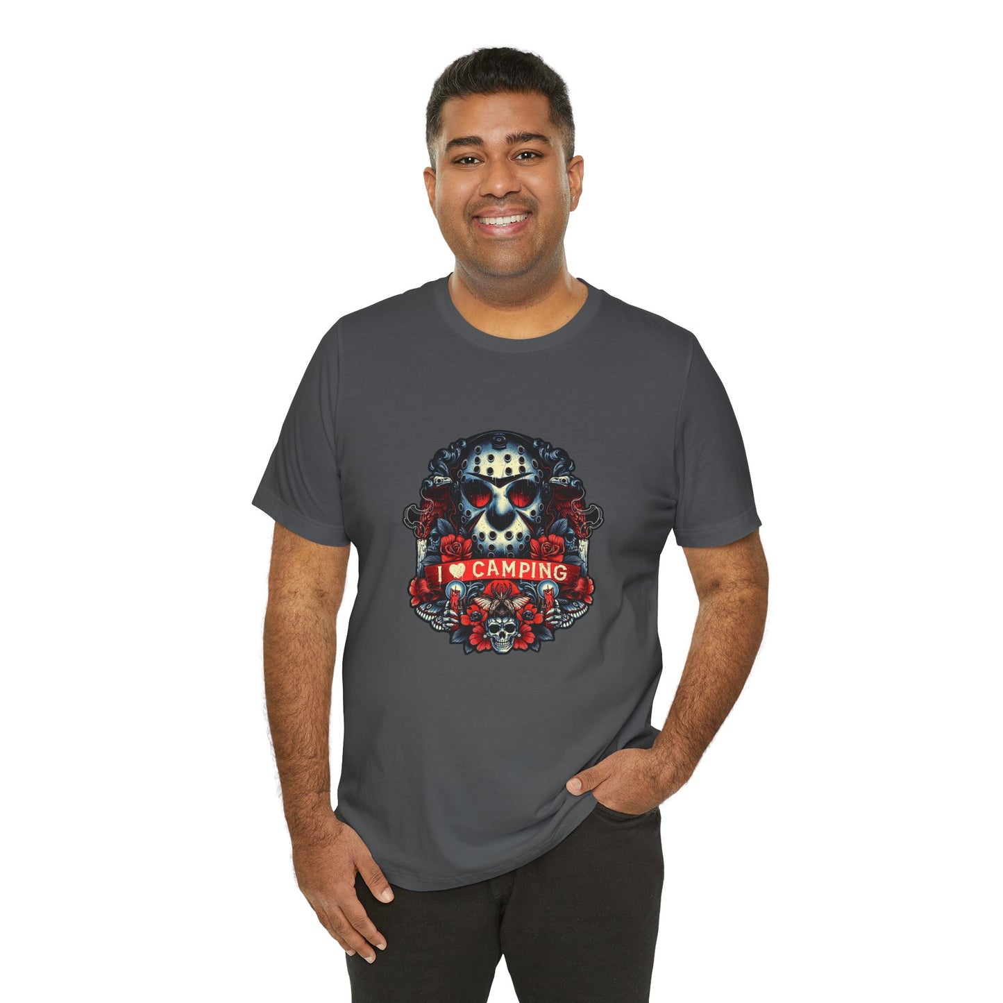 I Love Camping, Halloween T-Shirt, Jersey Short Sleeve Tee