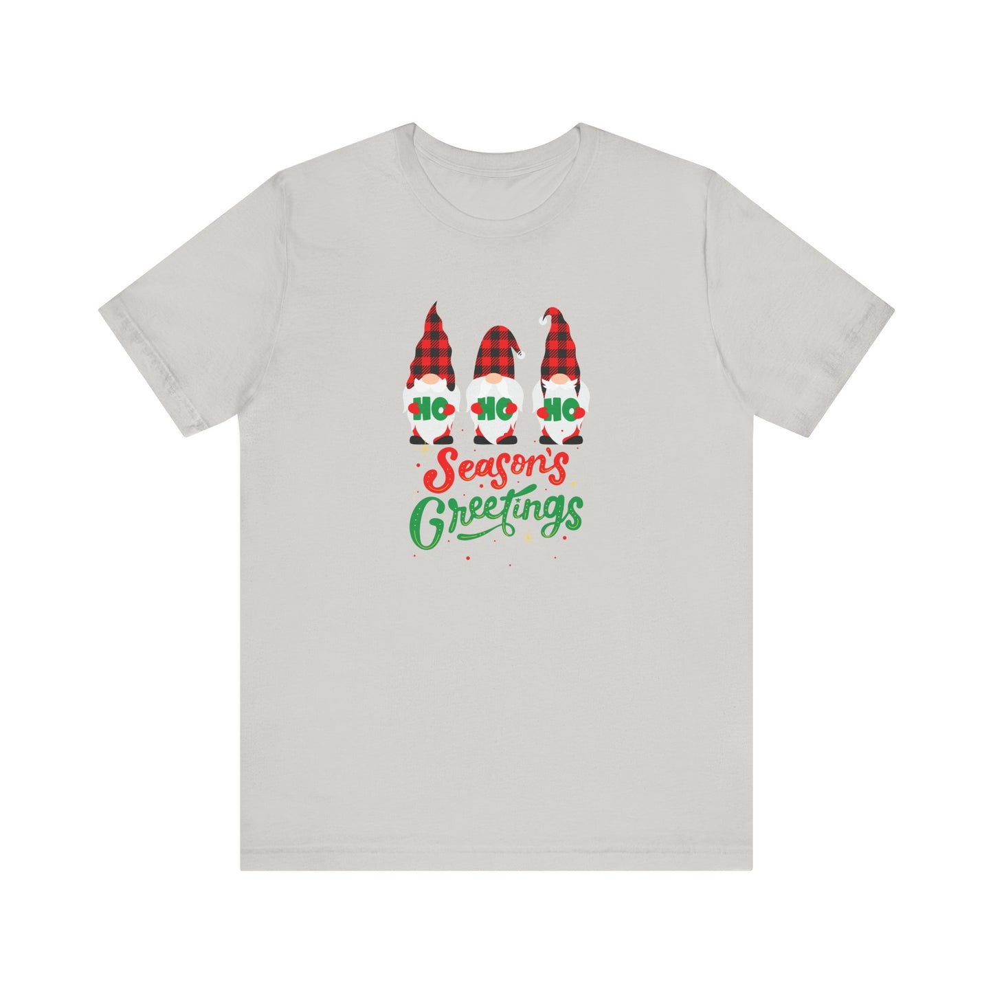 Season's Greeting Gnomes, Jersey Short Sleeve Tee