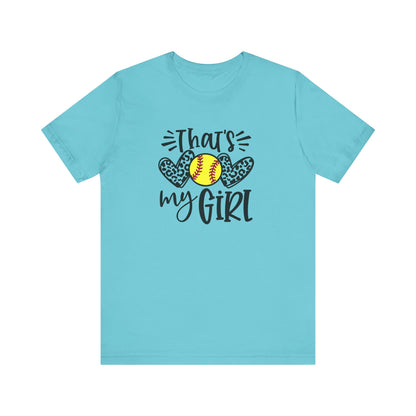 That's My Girl SoftBall Jersey Short Sleeve Tee