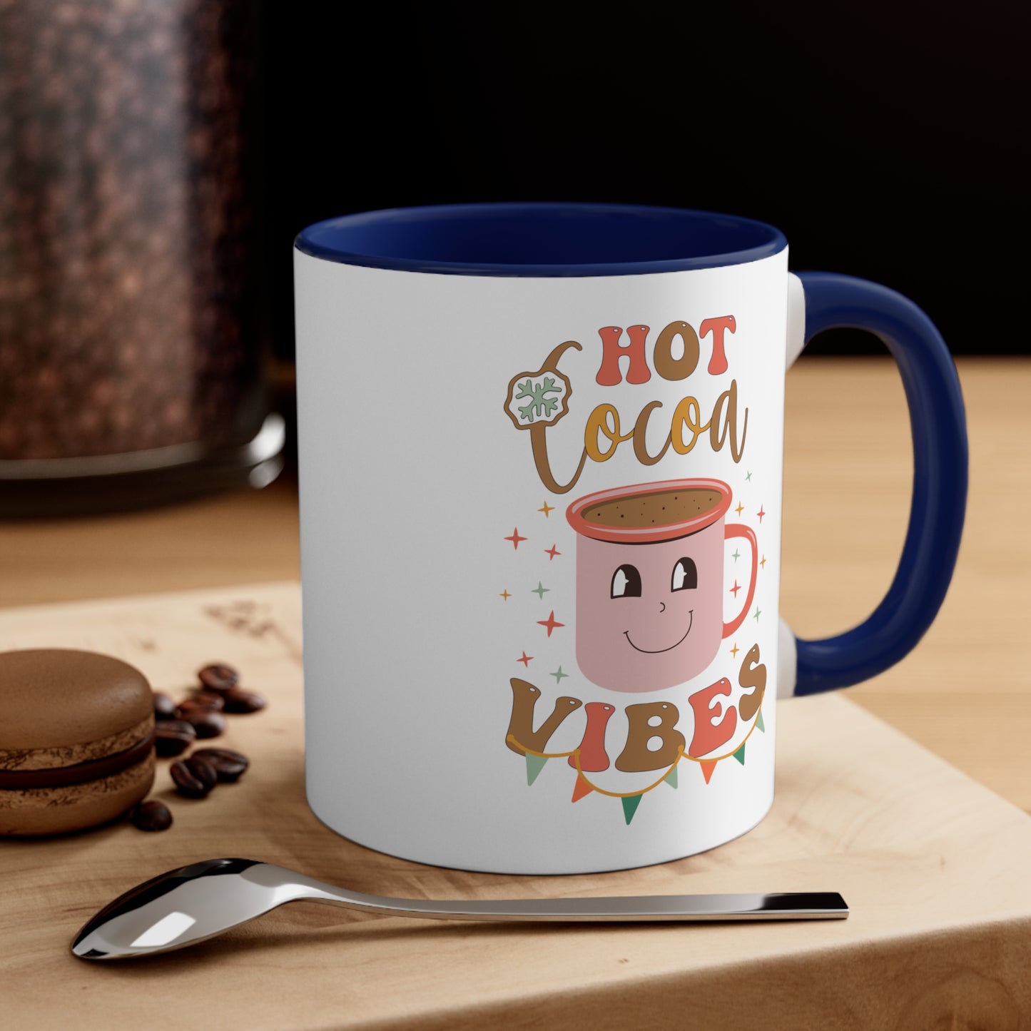 Hot Coco Vibes,  Accent Coffee Mug, 11oz