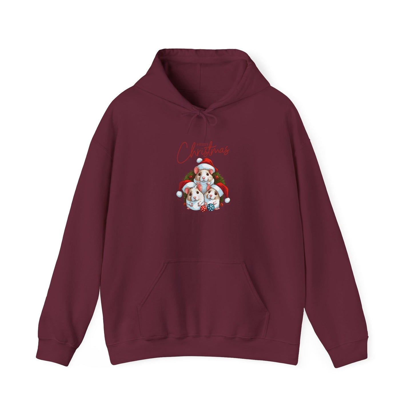 Merry Christmas Mice Hoodie, Heavy Blend™ Hooded Sweatshirt