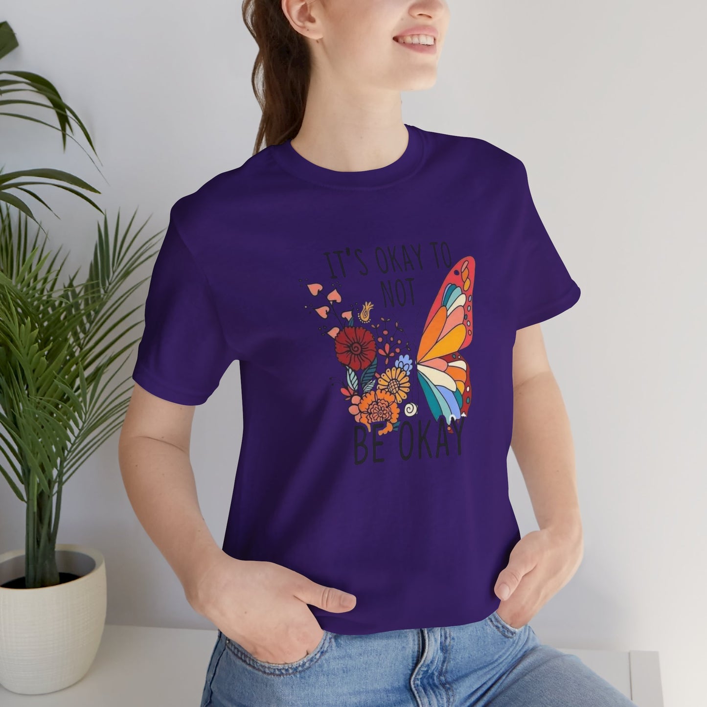 It's Ok To Not Be Okay, Jersey Short Sleeve Tee