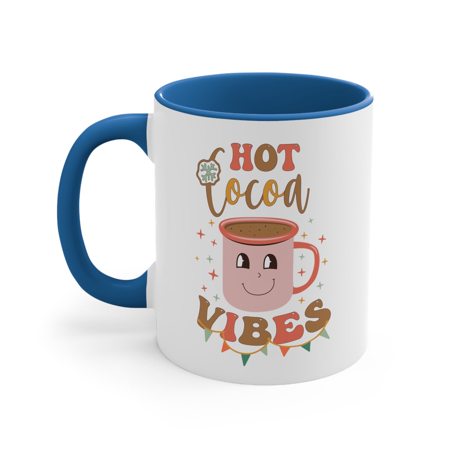 Hot Coco Vibes,  Accent Coffee Mug, 11oz