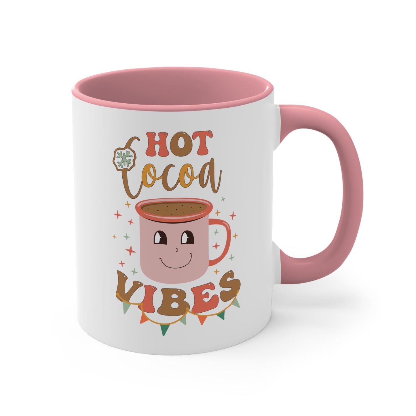 Hot Coco Vibes,  Accent Coffee Mug, 11oz
