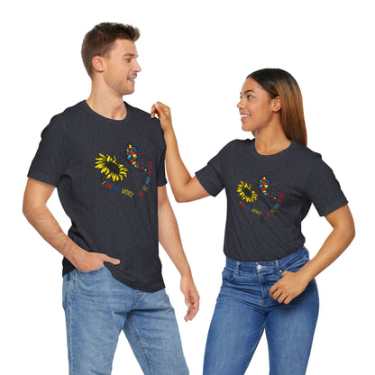 I Am His Voice, He Is My Heart Autism Shirt, Jersey Short Sleeve Tee