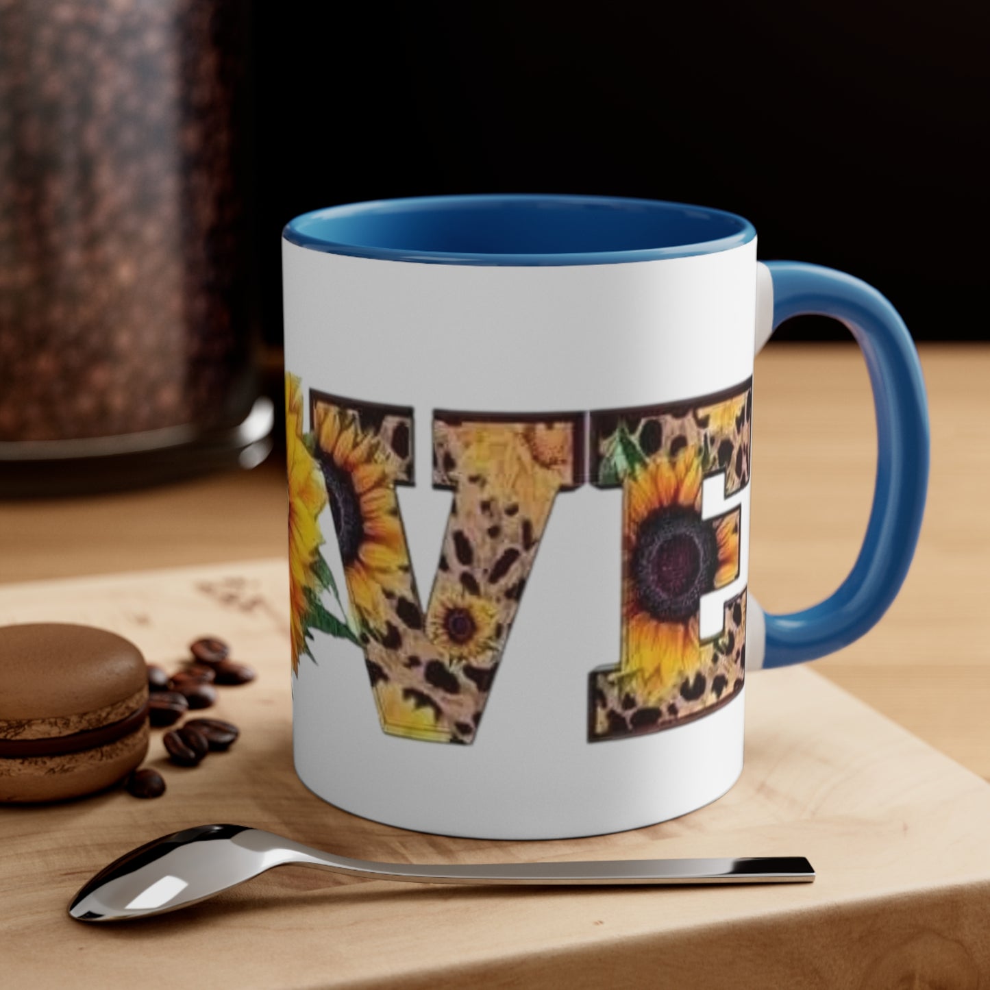 Sunflower Love, Accent Coffee Mug, 11oz