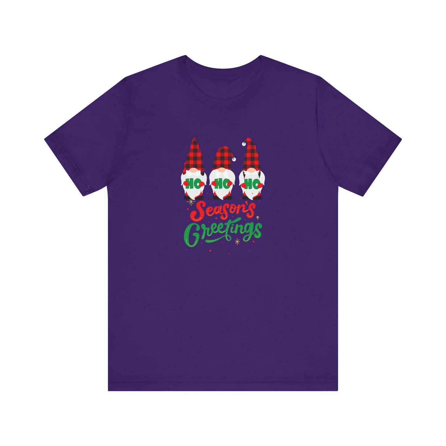 Season's Greeting Gnomes, Jersey Short Sleeve Tee