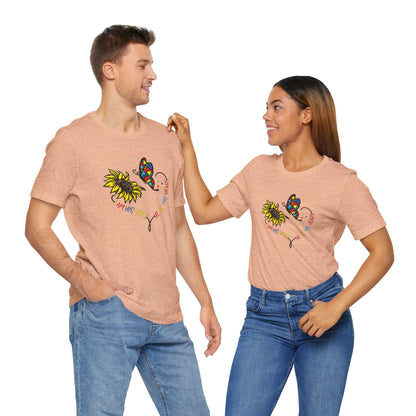 I Am His Voice, He Is My Heart Autism Shirt, Jersey Short Sleeve Tee