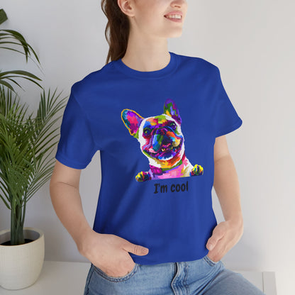 I'm Cool English Bulldog, Jersey Short Sleeve Tee