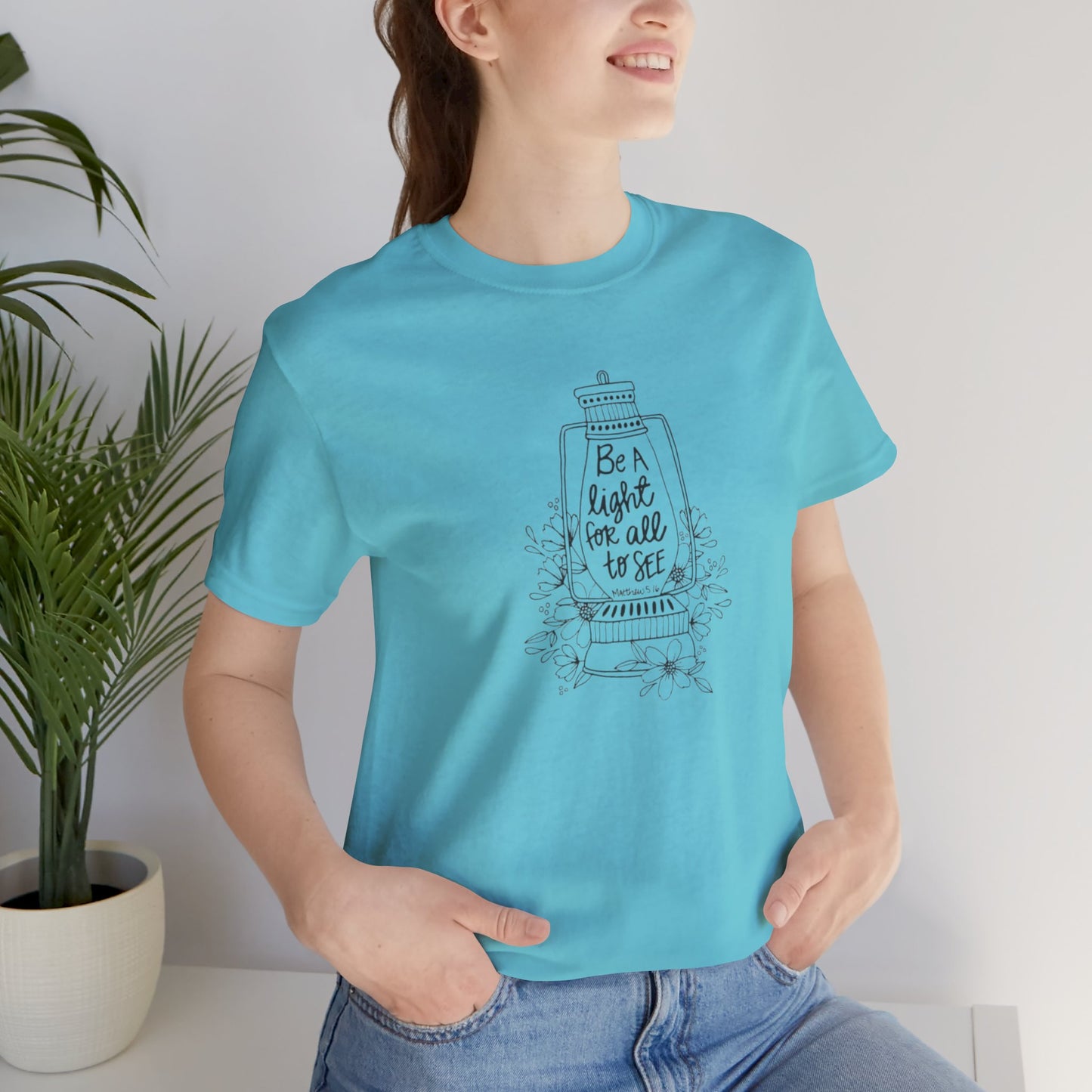 Be The Light For All To See, Jersey Short Sleeve Tee