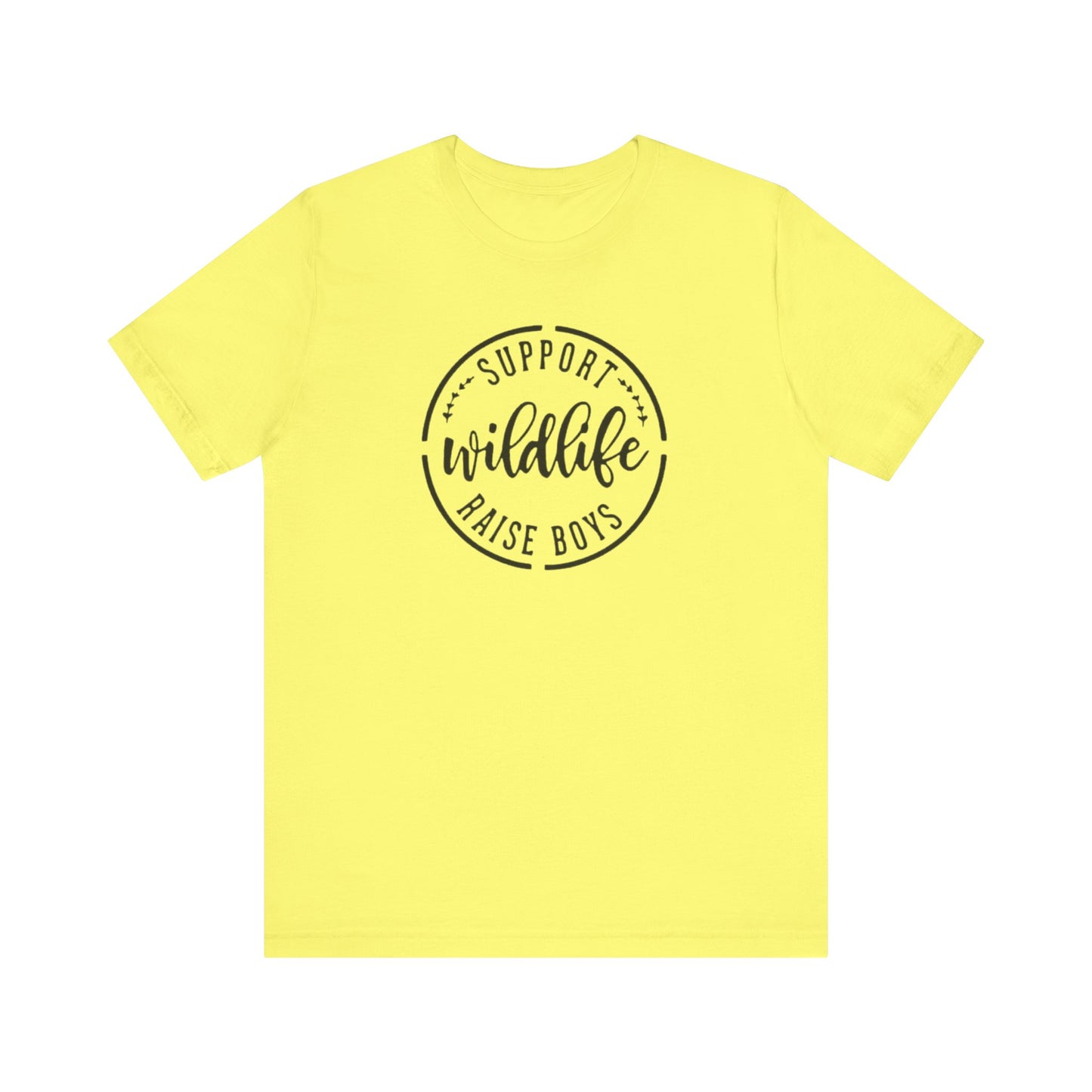 Support Wildlife Raise Boys  Jersey Short Sleeve Tee
