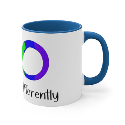 We All Think Differently, Accent Coffee Mug, 11oz