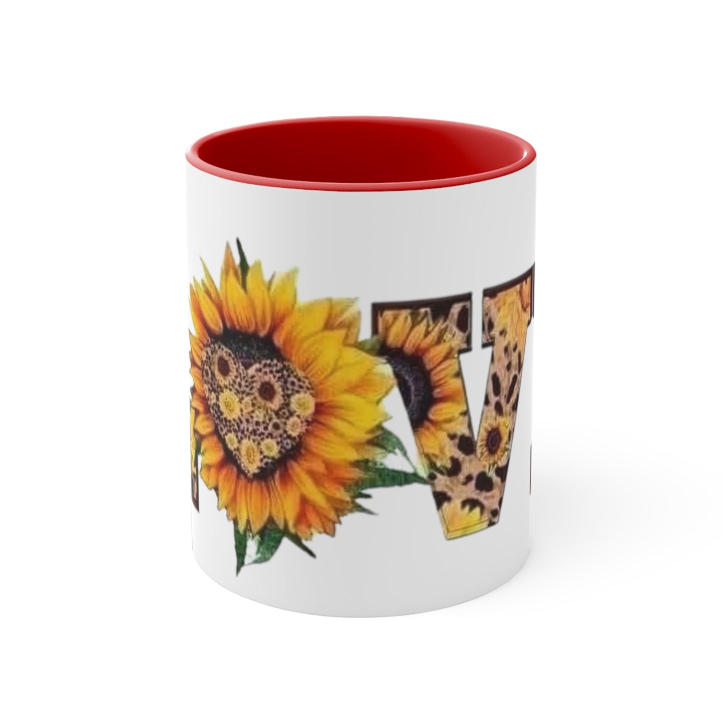 Sunflower Love, Accent Coffee Mug, 11oz