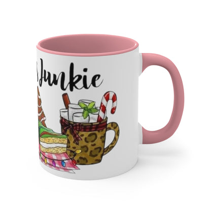 Christmas Junkie, Accent Coffee Mug, 11oz