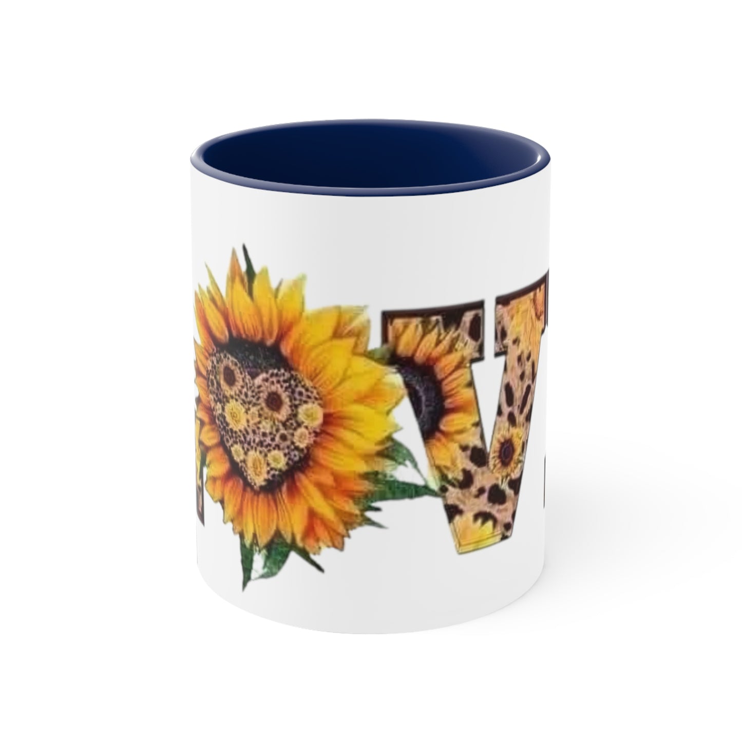 Sunflower Love, Accent Coffee Mug, 11oz