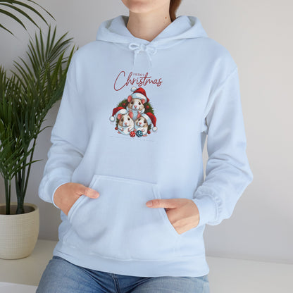 Merry Christmas Mice Hoodie, Heavy Blend™ Hooded Sweatshirt