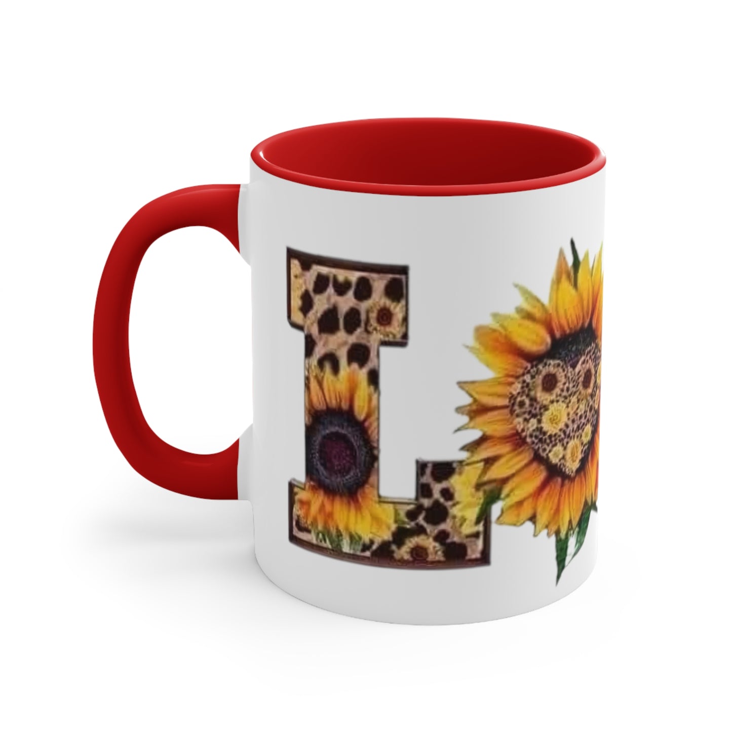 Sunflower Love, Accent Coffee Mug, 11oz