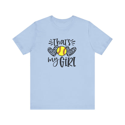 That's My Girl SoftBall Jersey Short Sleeve Tee
