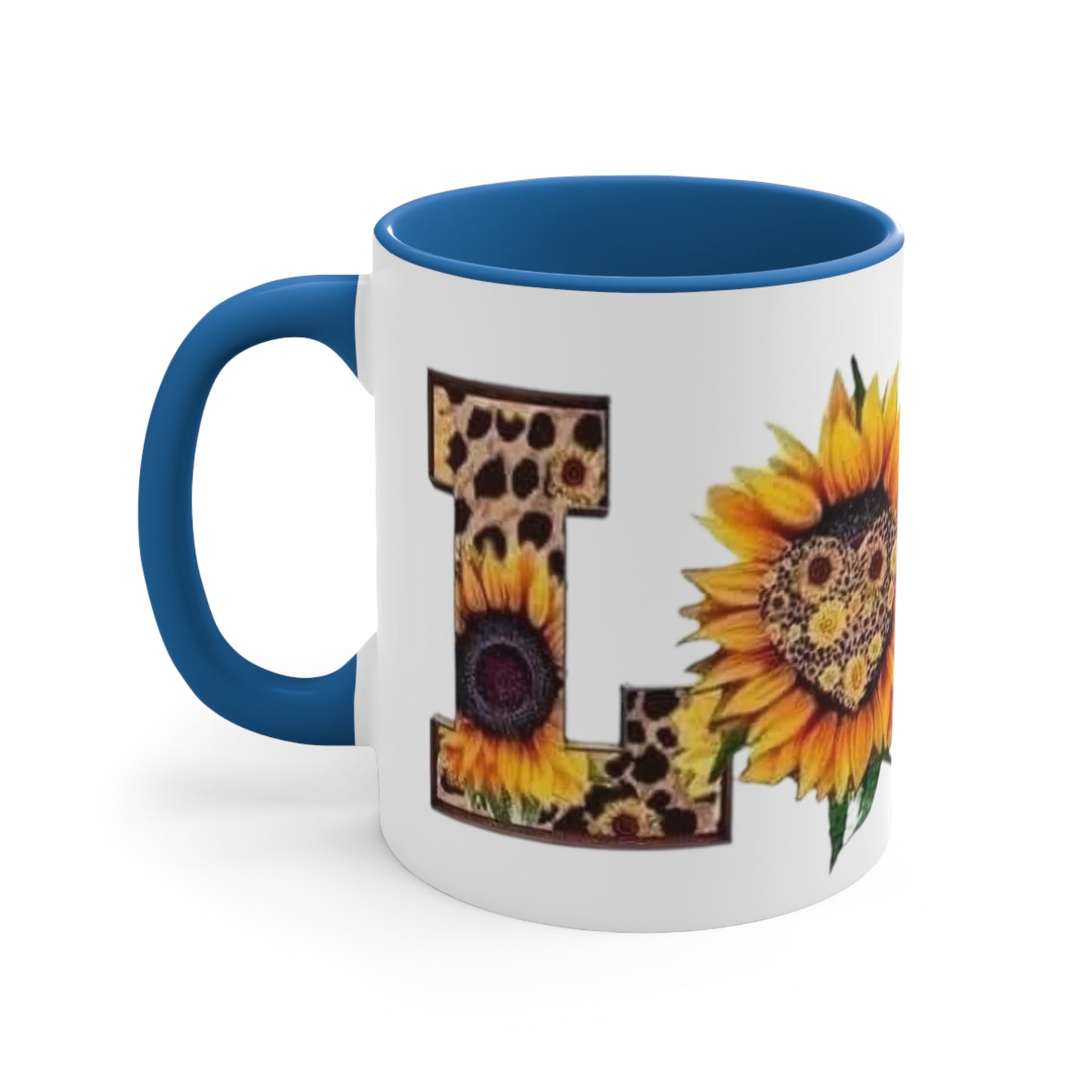 Sunflower Love, Accent Coffee Mug, 11oz