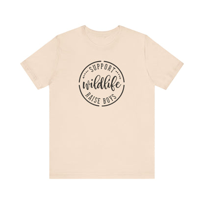Support Wildlife Raise Boys  Jersey Short Sleeve Tee