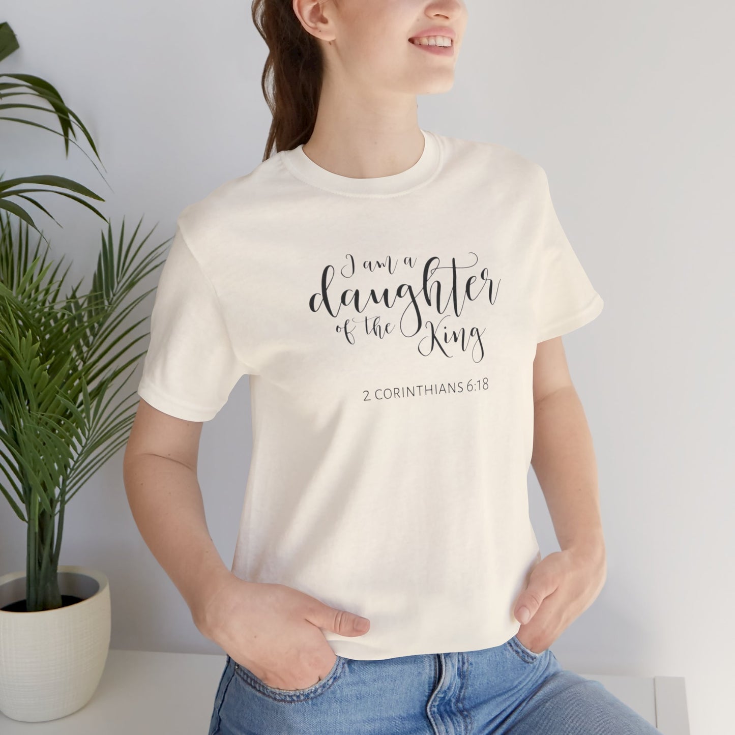 I Am The Daughter of The King, Jersey Short Sleeve Tee