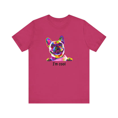 I'm Cool English Bulldog, Jersey Short Sleeve Tee
