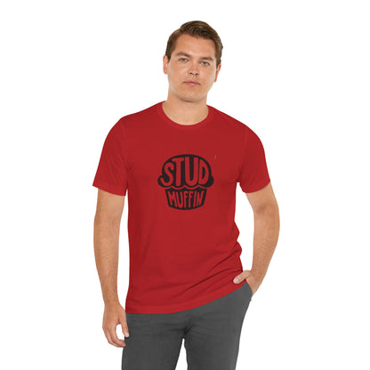 Stud Muffin, Unisex Jersey Short Sleeve Tee
