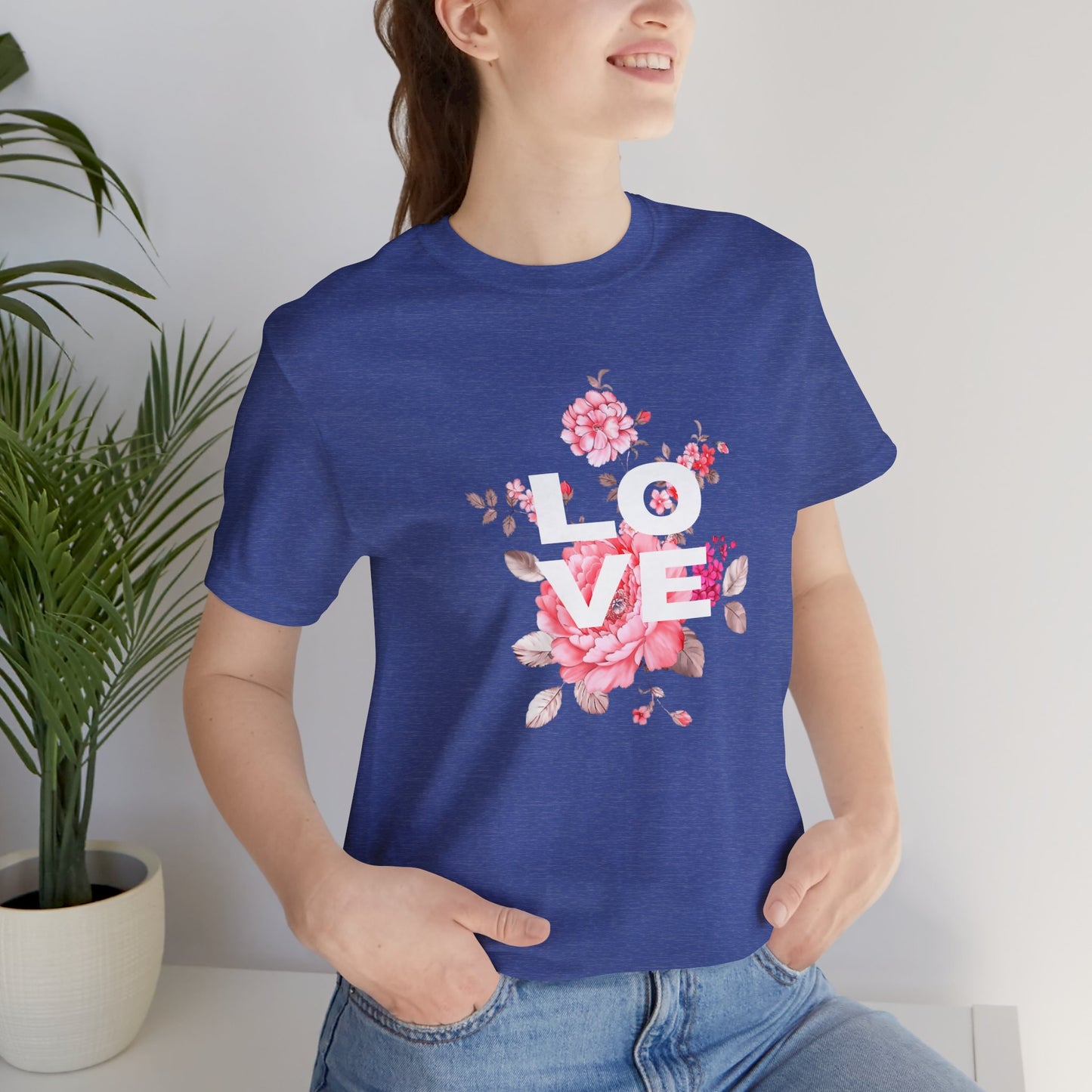 Love with Flowers Jersey Short Sleeve Tee