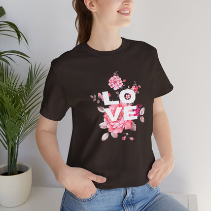 Love with Flowers Jersey Short Sleeve Tee