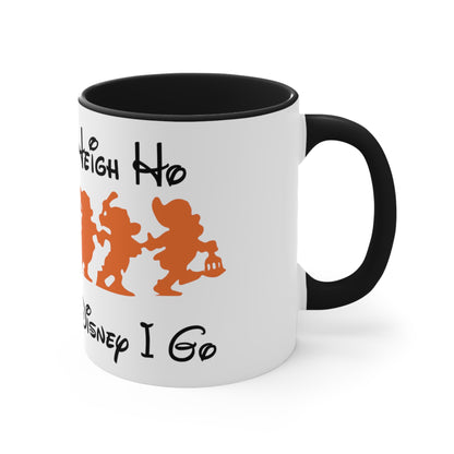 Heigh Ho, Heigh Ho, It's Off To Disney I Go, Accent Coffee Mug, 11oz
