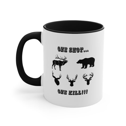 One Shot, One Kill Hunter's Accent Coffee Mug, 11oz