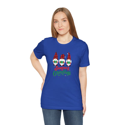 Season's Greeting Gnomes, Jersey Short Sleeve Tee