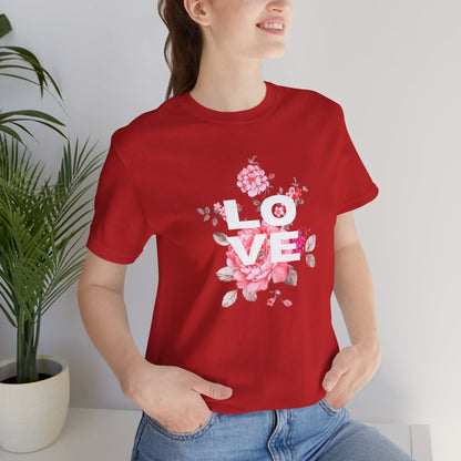 Love with Flowers Jersey Short Sleeve Tee