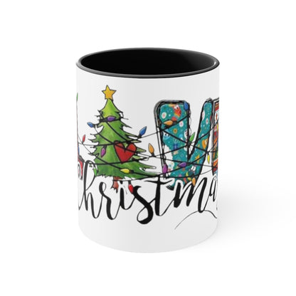 Live Christmas, Accent Coffee Mug, 11oz