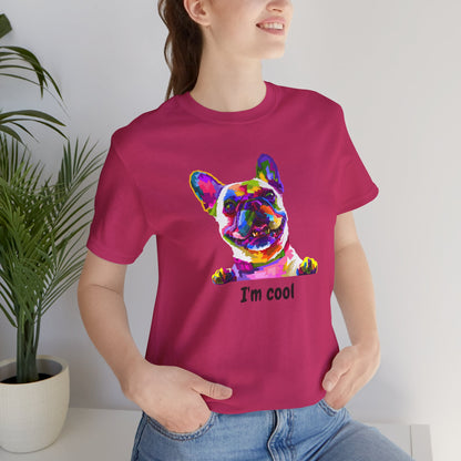I'm Cool English Bulldog, Jersey Short Sleeve Tee
