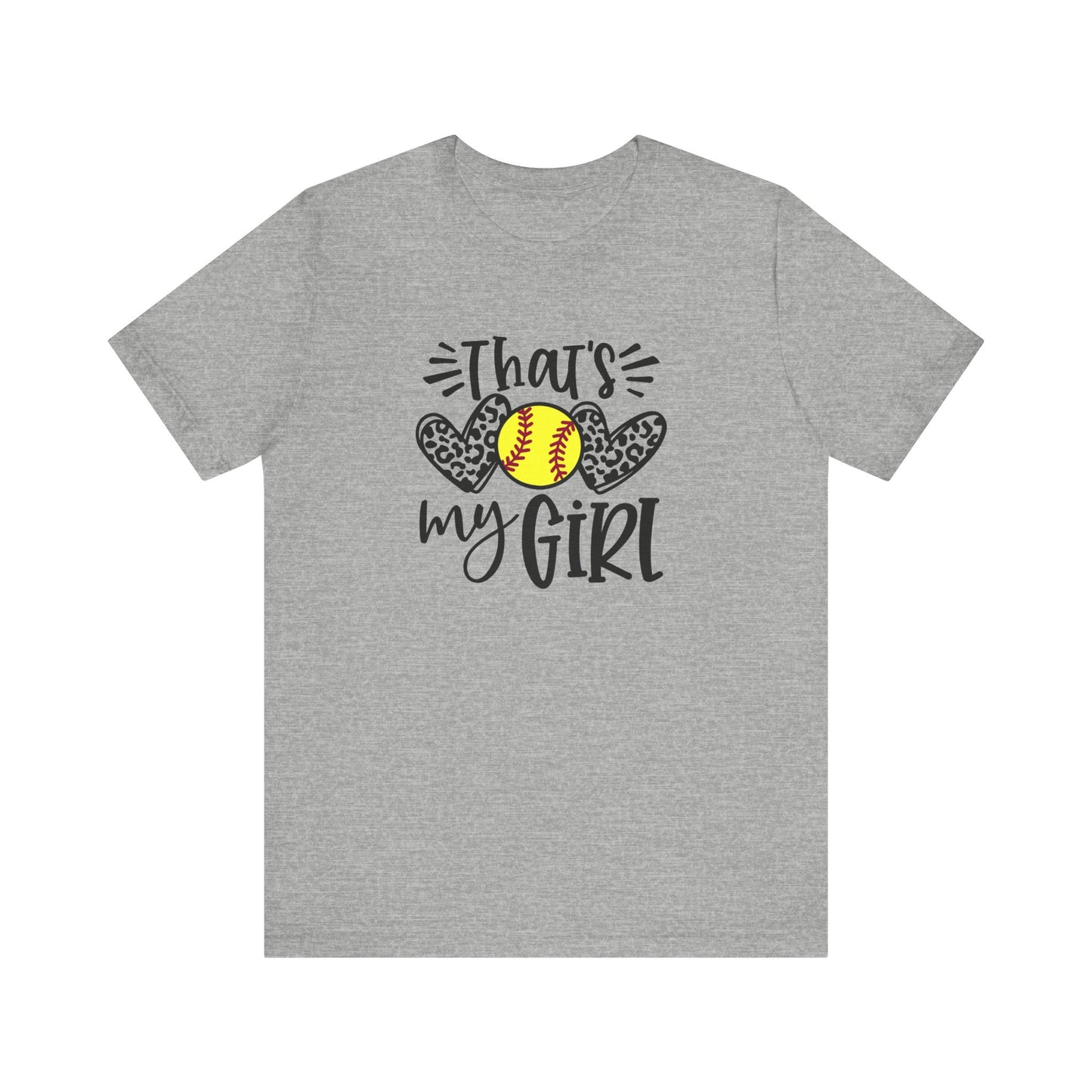 That's My Girl SoftBall Jersey Short Sleeve Tee