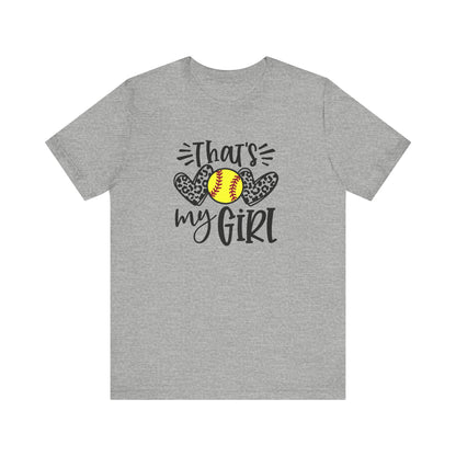 That's My Girl SoftBall Jersey Short Sleeve Tee
