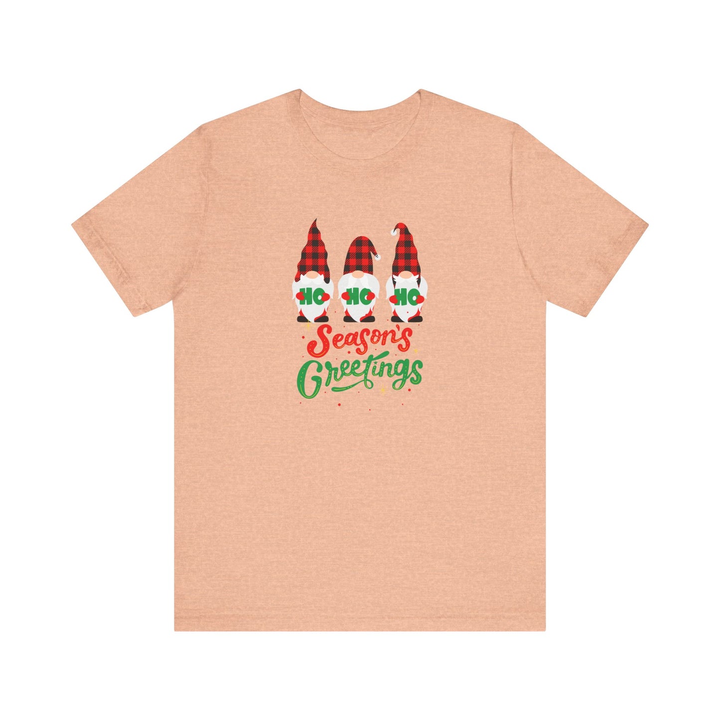 Season's Greeting Gnomes, Jersey Short Sleeve Tee