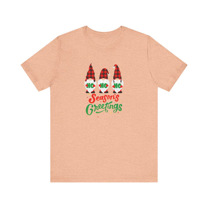Season's Greeting Gnomes, Jersey Short Sleeve Tee