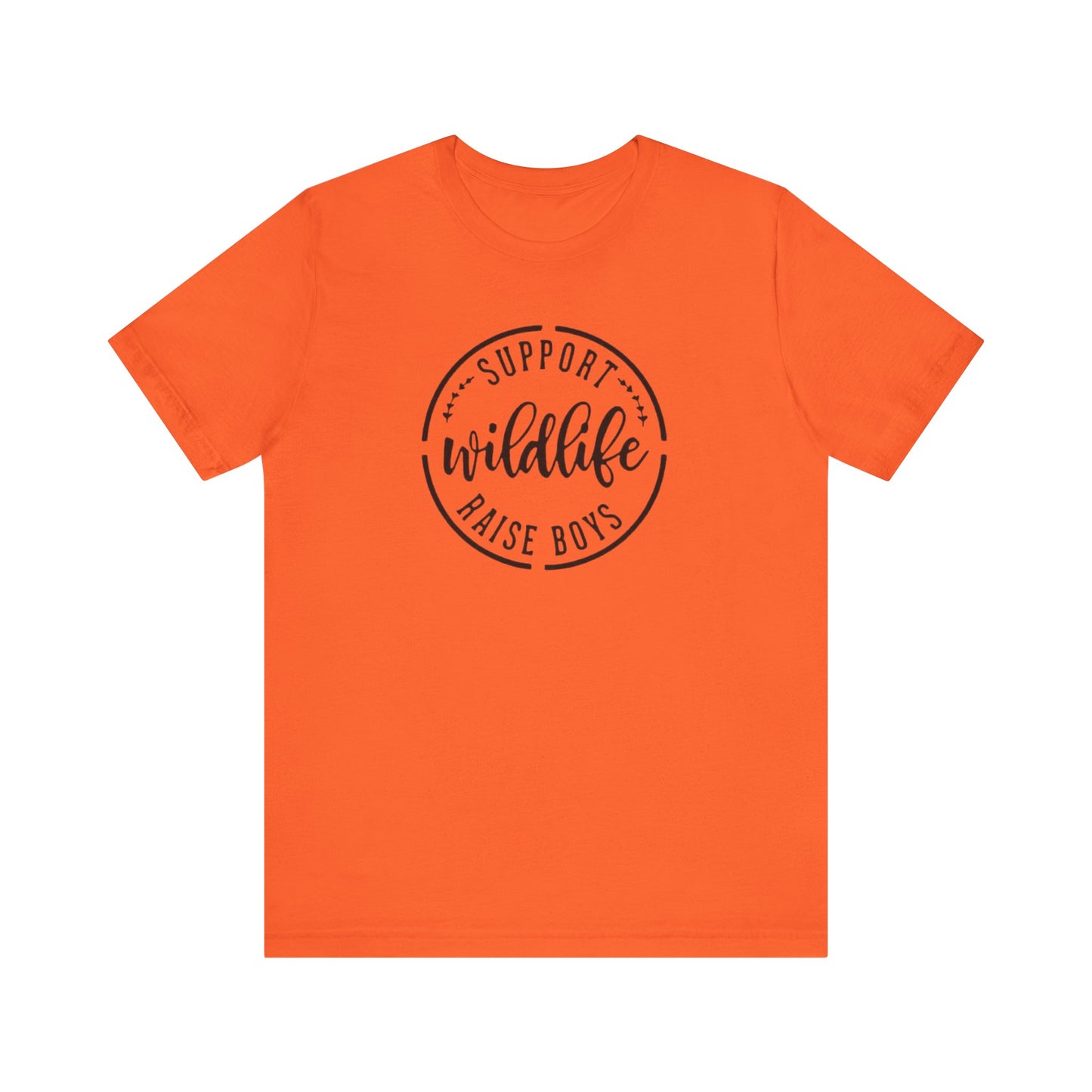 Support Wildlife Raise Boys  Jersey Short Sleeve Tee