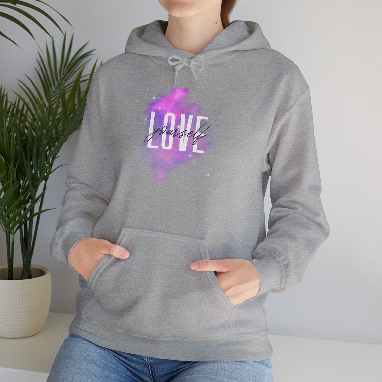 Love Yourself Hoodie, Heavy Blend™ Hooded Sweatshirt