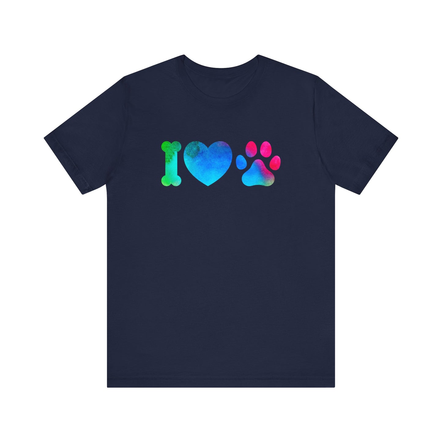 I love Paws,Jersey Short Sleeve Tee