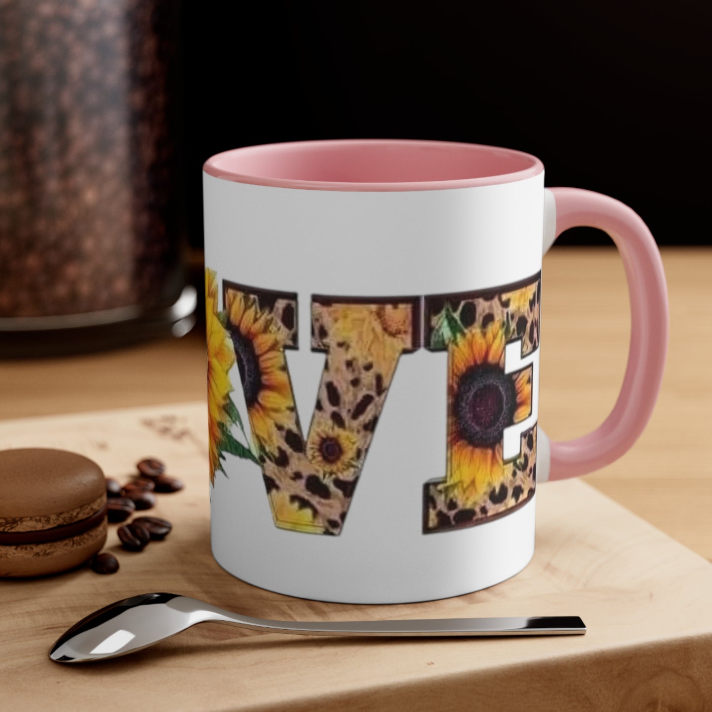 Sunflower Love, Accent Coffee Mug, 11oz