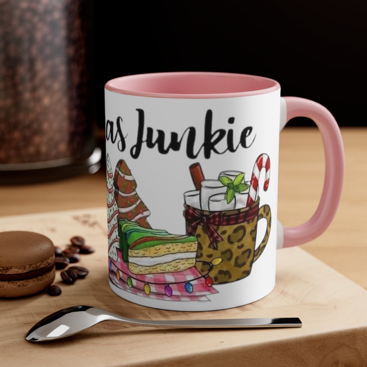 Christmas Junkie, Accent Coffee Mug, 11oz
