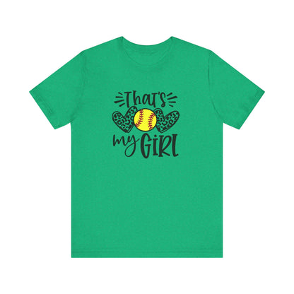 That's My Girl SoftBall Jersey Short Sleeve Tee