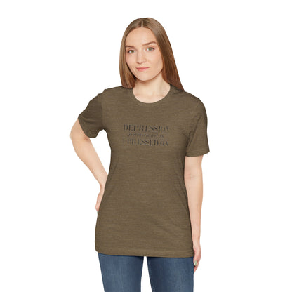 Depression Rearranged Is I Press On, Jersey Short Sleeve Tee